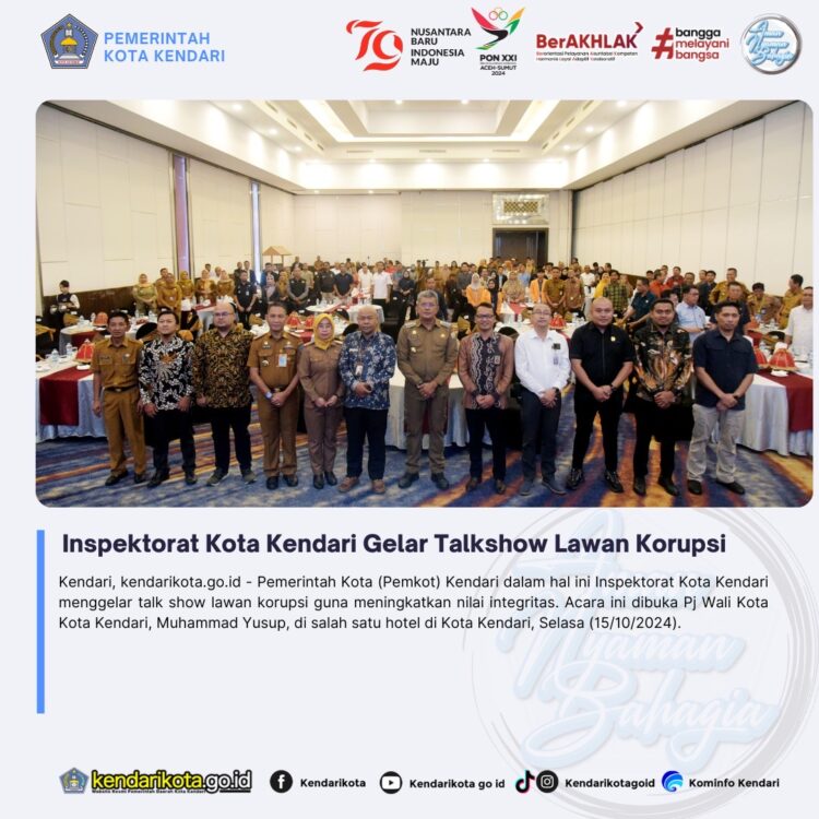 Inspektorat Kota Kendari Gelar Talkshow Lawan Korupsi