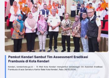 Pemkot Kendari Sambut Tim Assessment Eradikasi Frambusia di Kota Kendari