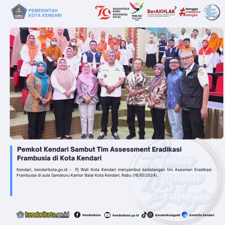 Pemkot Kendari Sambut Tim Assessment Eradikasi Frambusia di Kota Kendari