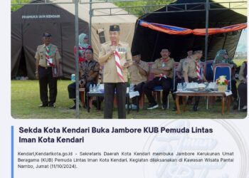 Sekda Kota Kendari Buka Jambore KUB Pemuda Lintas Iman Kota Kendari