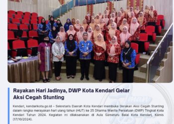 Rayakan Hari Jadinya, DWP Kota Kendari Gelar Aksi Cegah Stunting