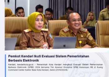 Pemkot Kendari Ikuti Evaluasi Sistem Pemerintahan Berbasis Elektronik