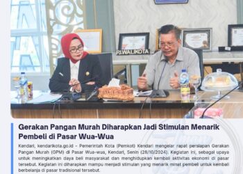 Gerakan Pangan Murah Diharapkan Jadi Stimulan Menarik Pembeli di Pasar Wua-Wua