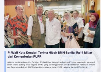 Pj Wali Kota Kendari Terima Hibah BMN Senilai Rp14 Miliar dari Kementerian PUPR