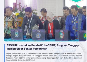 BSSN RI Luncurkan KendariKota-CSIRT, Program Tanggap Insiden Siber Sektor Pemerintah