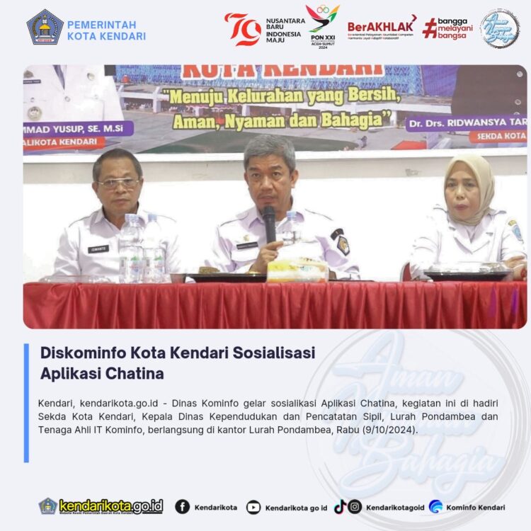 Diskominfo Kota Kendari Sosialisasi Aplikasi Chatina