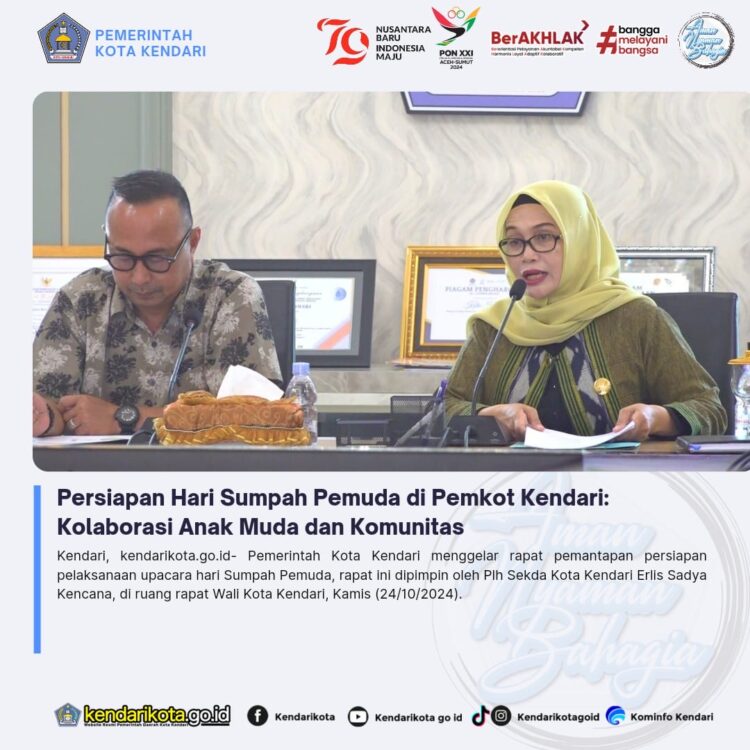 Persiapan Hari Sumpah Pemuda di Pemkot Kendari: Kolaborasi Anak Muda dan Komunitas