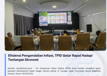 Efisiensi Pengendalian Inflasi, TPID Gelar Rapat Hadapi Tantangan Ekonomi