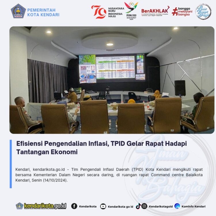 Efisiensi Pengendalian Inflasi, TPID Gelar Rapat Hadapi Tantangan Ekonomi