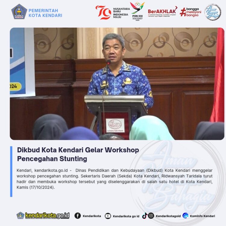 Dikbud Kota Kendari Gelar Workshop Pencegahan Stunting