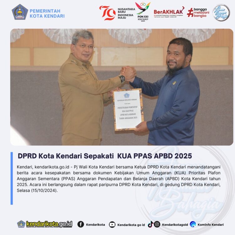 DPRD Kota Kendari Sepakati KUA PPAS APBD 2025