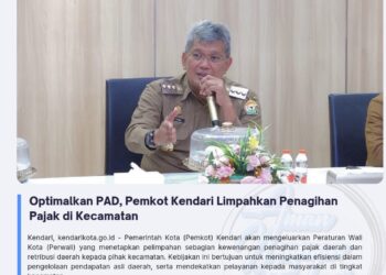 Optimalkan PAD, Pemkot Kendari Limpahkan Penagihan Pajak di Kecamatan