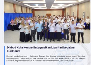 Dikbud Kota Kendari Integrasikan Lipantari kedalam Kurikulum