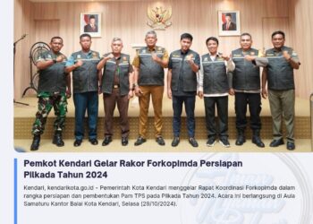 Pemkot Kendari Gelar Rakor Forkopimda Persiapan Pilkada Tahun 2024