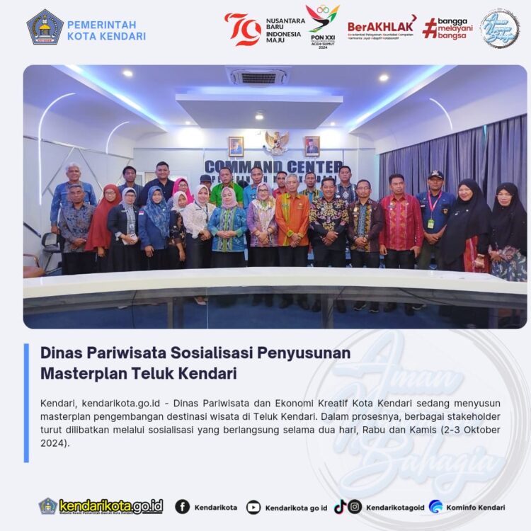 Dinas Pariwisata Sosialisasi Penyusunan Masterplan Teluk Kendari