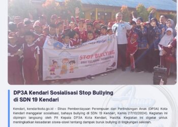 DP3A Kendari Sosialisasi Stop Bullying di SDN 19 Kendari