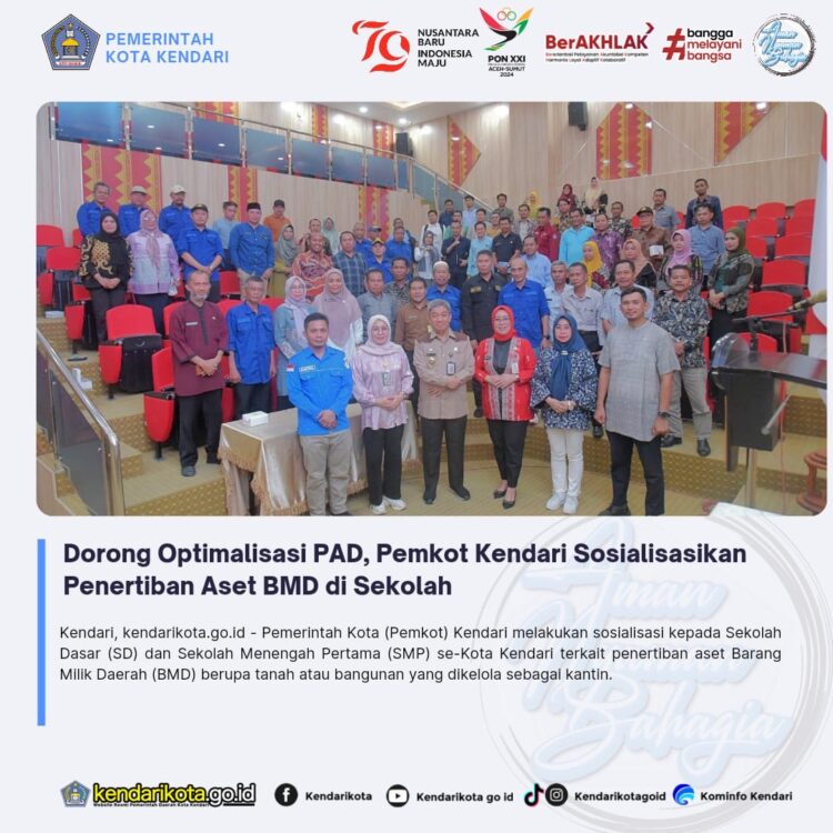 Dorong Optimalisasi PAD, Pemkot Kendari Sosialisasikan Penertiban Aset BMD di Sekolah