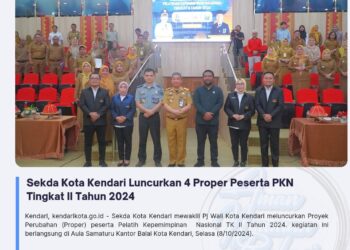 Sekda Kota Kendari Luncurkan 4 Proper Peserta PKN Tingkat II Tahun 2024