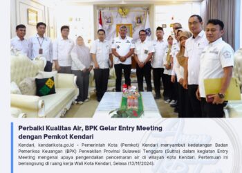 Perbaiki Kualitas Air, BPK Gelar Entry Meeting dengan Pemkot Kendari