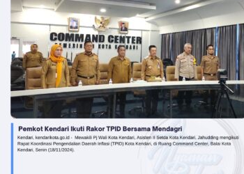 Pemkot Kendari Ikuti Rakor TPID Bersama Mendagri