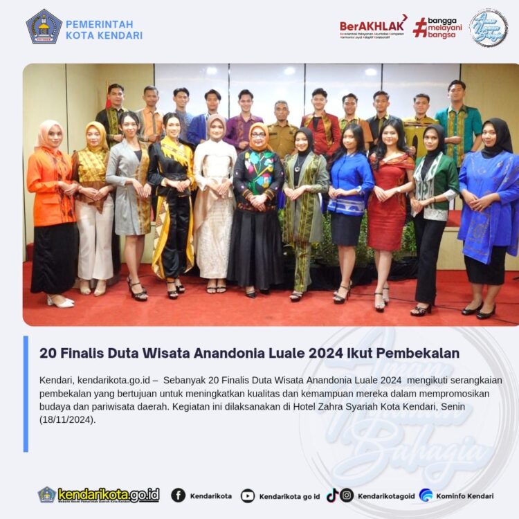 20 Finalis Duta Wisata Anandonia Luale 2024 Ikut Pembekalan