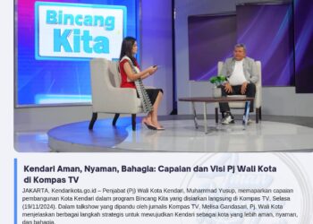 Kendari Aman, Nyaman, Bahagia: Capaian dan Visi Pj Wali Kota di Kompas TV