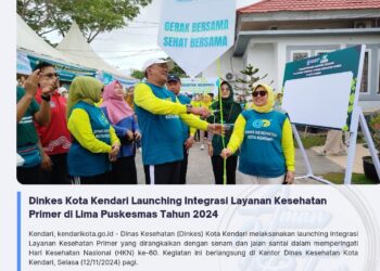 Dinkes Kota Kendari Launching Integrasi Layanan Kesehatan Primer di Lima Puskesmas Tahun 2024
