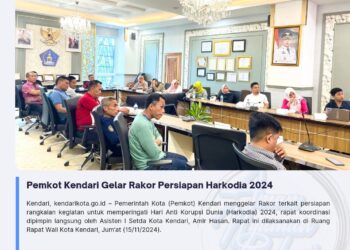 Pemkot Kendari Gelar Rakor Persiapan Harkodia 2024
