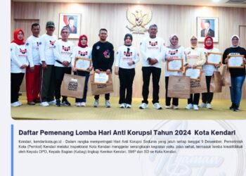Daftar Pemenang Lomba Hari Anti Korupsi Tahun 2024 Kota Kendari