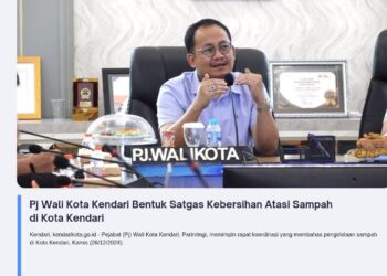 Pj Wali Kota Kendari Bentuk Satgas Kebersihan Atasi Sampah di Kota Kendari