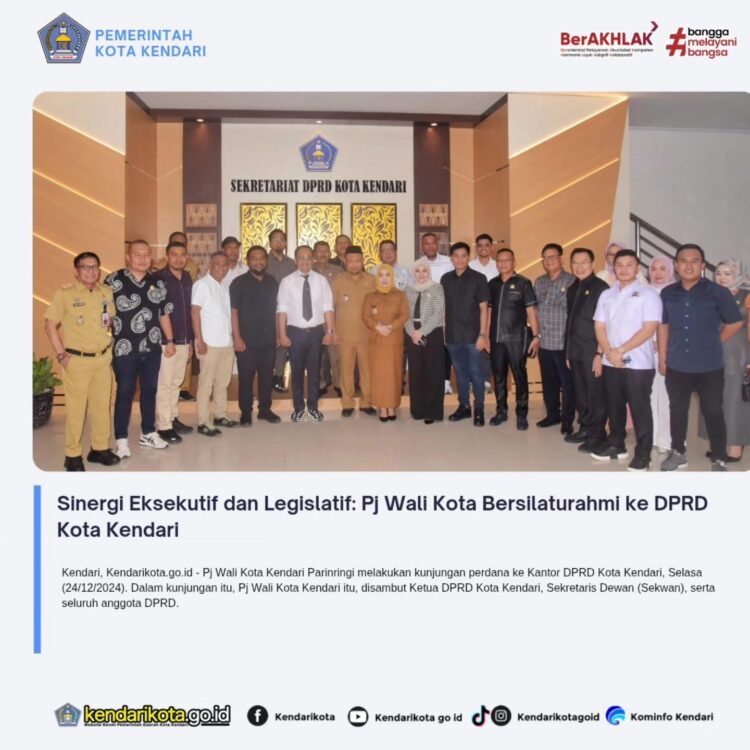 Sinergi Eksekutif dan Legislatif: Pj Wali Kota Bersilaturahmi ke DPRD Kota Kendari