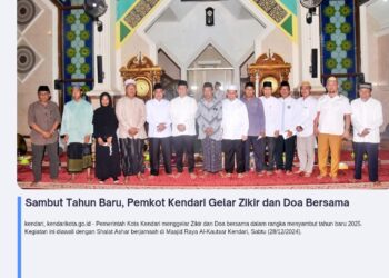 Sambut Tahun Baru, Pemkot Kendari Gelar Zikir dan Doa Bersama
