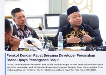 Pemkot Kendari Rapat Bersama Developer Perumahan Bahas Upaya Penanganan Banjir