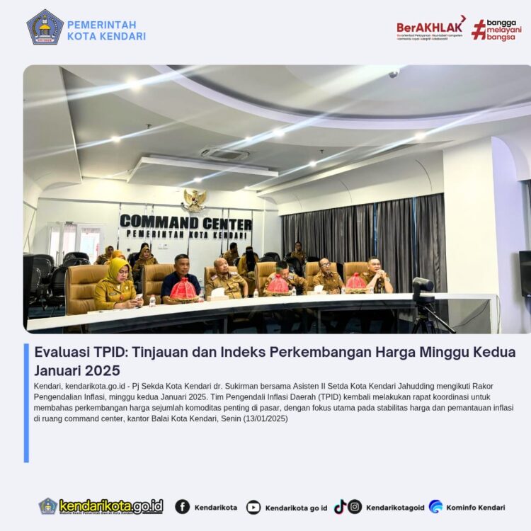 Evaluasi TPID: Tinjauan dan Indeks Perkembangan Harga Minggu Kedua Januari 2025