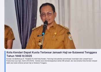 Kota Kendari Dapat Kuota Terbesar Jamaah Haji se-Sulawesi Tenggara Tahun 1446 H/2025