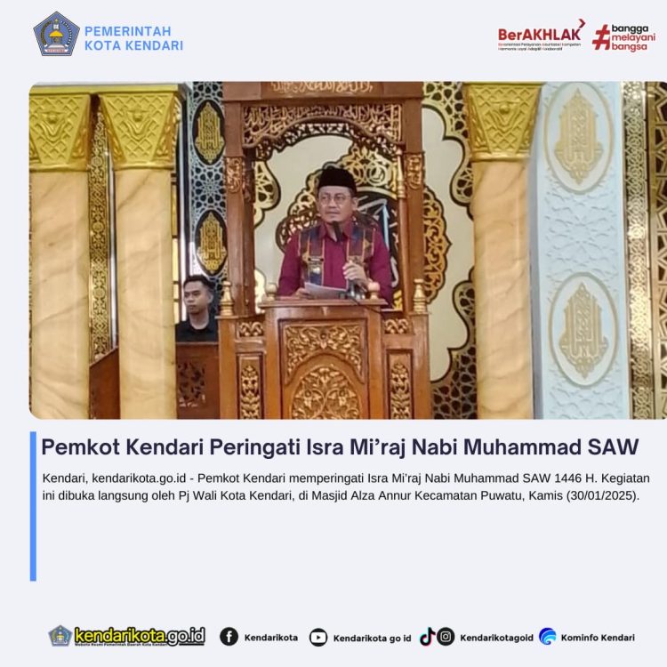 Pemkot Kendari Peringati Isra Mi’raj Nabi Muhammad SAW