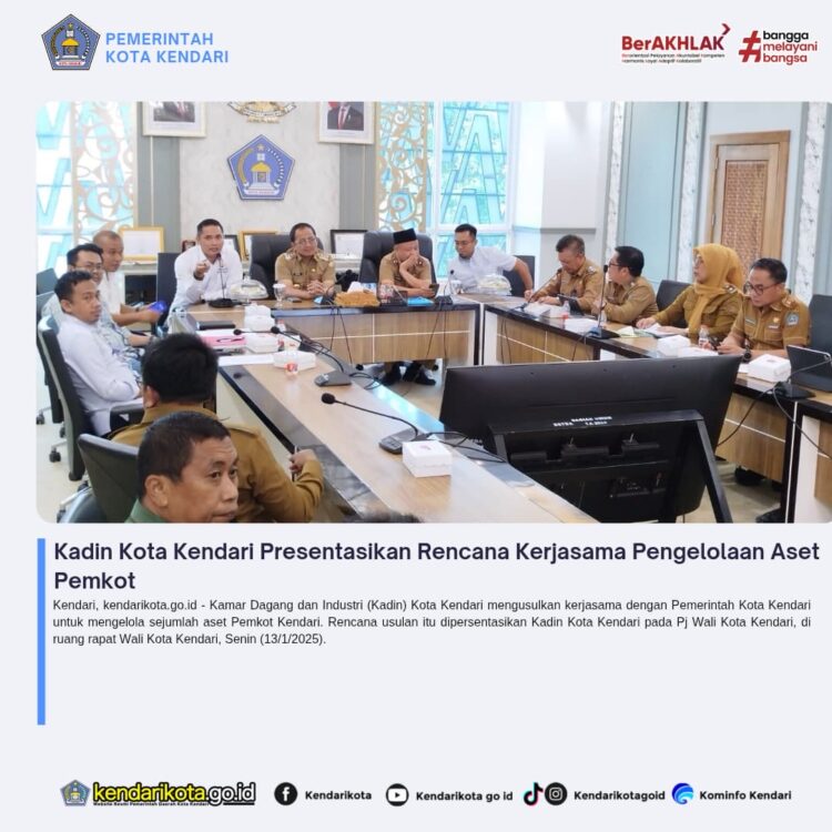 Kadin Kota Kendari Presentasikan Rencana Kerjasama Pengelolaan Aset Pemkot