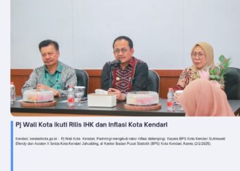 Pj Wali Kota Ikuti Rilis IHK dan Inflasi Kota Kendari
