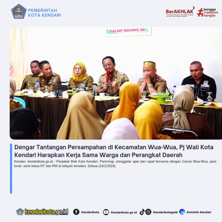 Dengar Tantangan Persampahan di Kecamatan Wua-Wua, Pj Wali Kota Kendari Harapkan Kerja Sama Warga dan Perangkat Daerah