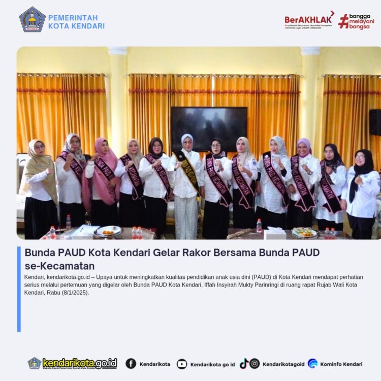 Bunda PAUD Kota Kendari Gelar Rakor Bersama Bunda PAUD se-Kecamatan