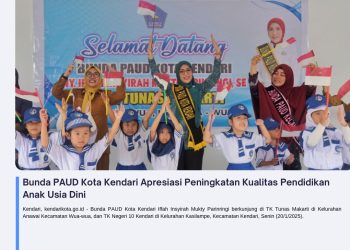 Bunda PAUD Kota Kendari Apresiasi Peningkatan Kualitas Pendidikan Anak Usia Dini