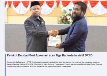 Pemkot Kendari Beri Apresiasi atas Tiga Raperda Inisiatif DPRD