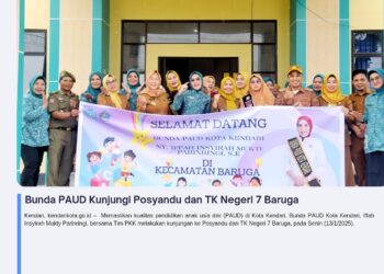 Bunda PAUD Kunjungi Posyandu dan TK Negeri 7 Baruga