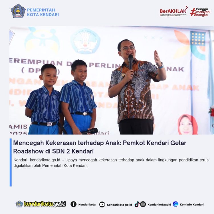 Mencegah Kekerasan terhadap Anak: Pemkot Kendari Gelar Roadshow di SDN 2 Kendari