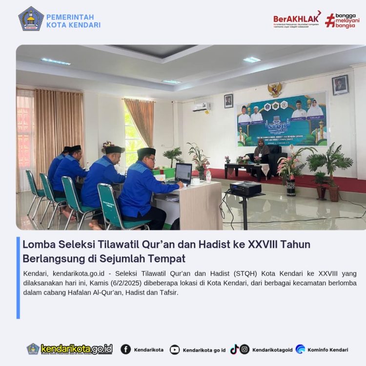 Lomba Seleksi Tilawatil Qur’an dan Hadist ke XXVIII Tahun Berlangsung di Sejumlah Tempat