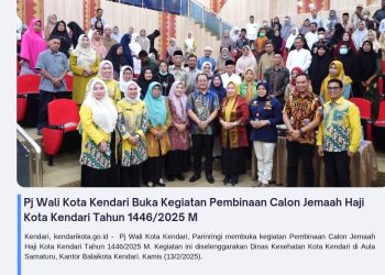 Pj Wali Kota Kendari Buka Kegiatan Pembinaan Calon Jemaah Haji Kota Kendari Tahun 1446/2025 M