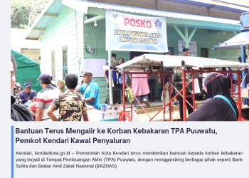 Bantuan Terus Mengalir ke Korban Kebakaran TPA Puuwatu, Pemkot Kendari Kawal Penyaluran