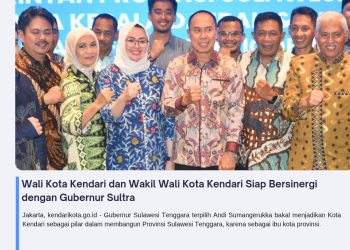 Wali Kota Kendari dan Wakil Wali Kota Kendari Siap Bersinergi dengan Gubernur Sultra