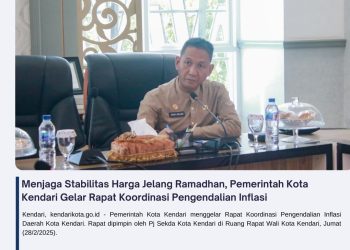 Menjaga Stabilitas Harga Jelang Ramadhan, Pemerintah Kota Kendari Gelar Rapat Koordinasi Pengendalian Inflasi