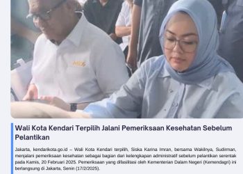 Wali Kota Kendari Terpilih Jalani Pemeriksaan Kesehatan Sebelum Pelantikan